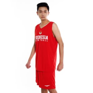 Jersey Indonesian Basketball Red-White 2 Sides